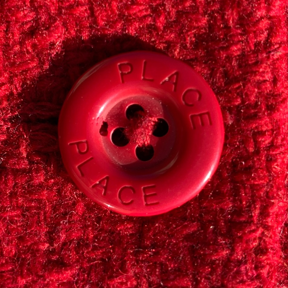 CHILDRENS PLACE GIRLS RED WOOL COAT SIZE 4T - Picture 5 of 6
